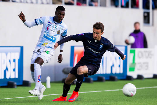 Gefles Tshutshu Tshakasua Wa och Malmö FFs Andreas Vindheim