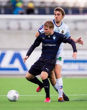 Malmö FFs Oscar Lewicki och Gefles Johan Oremo