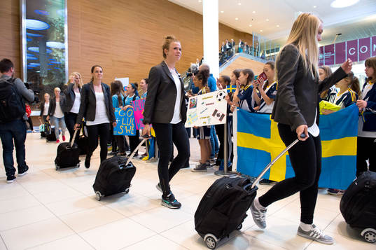 Sveriges Emilia Appelqvist och Jessica Samuelsson