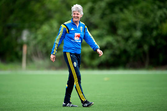 Sveriges förbundskapten Pia Sundhage