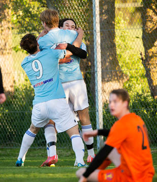 IFK Hässleholms Filip Ranmo har gjort segermålet 1-2 och