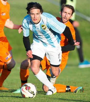 IFK Hässleholms Karim Al-Asi i matchen i division 2 mellan