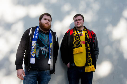 En IFK Göteborg supporter och en Elfsborg supporter