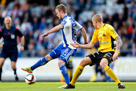 IFK Göteborgs Gustav Engvall och Elfsborgs Sebastian