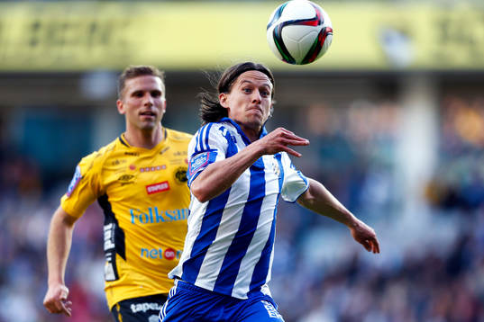 Elfsborgs Anders Svensson och IFK Göteborgs Lasse Vibe