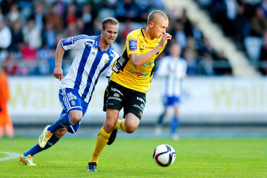 Elfsborgs Sebastian Holmén och IFK Göteborgs Gustav