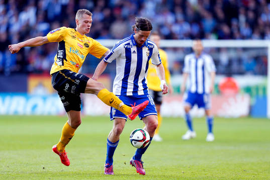 Elfsborgs Viktor Claesson och IFK Göteborgs Gustav Svensson