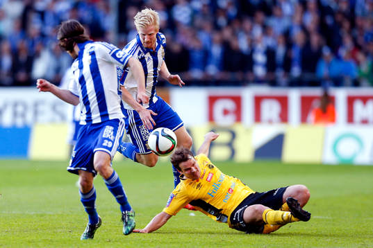 Elfsborgs Henning Hauger och IFK Göteborgs Thomas