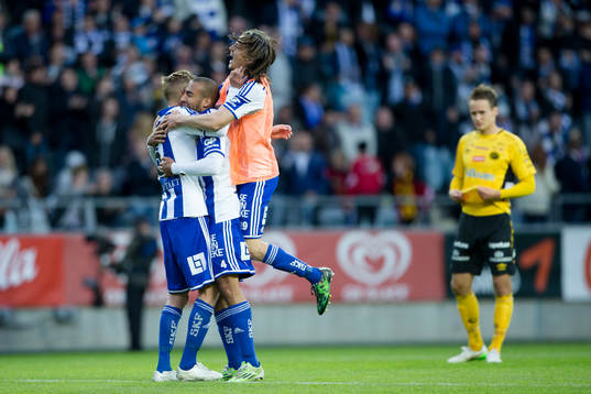 IFK Göteborgs Sebastian Eriksson, Haitam Aleesami och