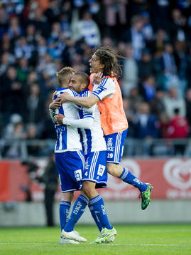 IFK Göteborgs Sebastian Eriksson, Haitam Aleesami och