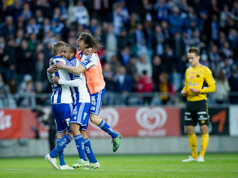 IFK Göteborgs Sebastian Eriksson, Haitam Aleesami och