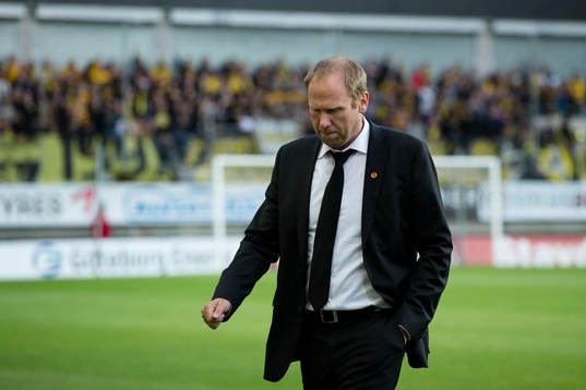 Elfsborgs manager Magnus Haglund deppar