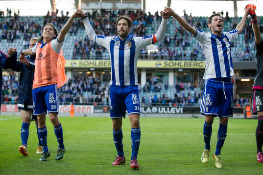 IFK Göteborgs Lasse Vibe, Mattias Bjärsmyr och Emil