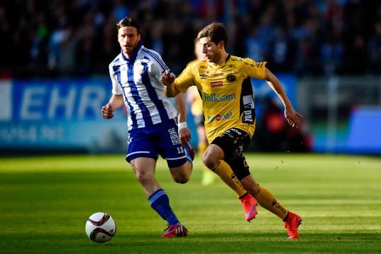 Elfsborgs Arber Zeneli och IFK Göteborgs Gustav Svensson