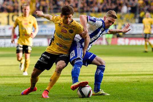 IFK Göteborgs Sören Rieks och Elfsborgs Arber Zeneli