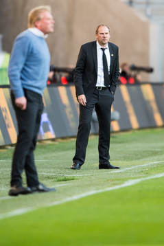 Elfsborgs manager Magnus Haglund med IFK Göteborgs