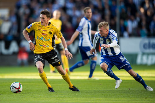 Elfsborgs Lasse Nilsson och IFK Göteborgs Sebastian