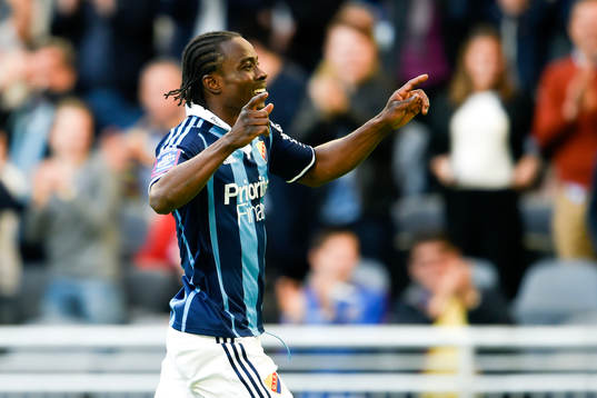 Djurgårdens Sam Johnson jublar