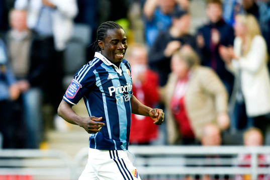 Djurgårdens Sam Johnson jublar