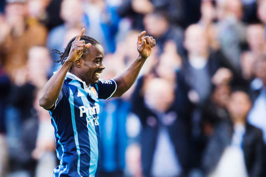 Djurgårdens Sam Johnson jublar