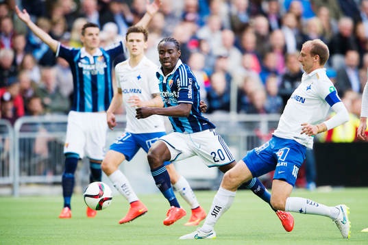 Norrköpings Andreas Johansson och Djurgårdens Sam Johnson