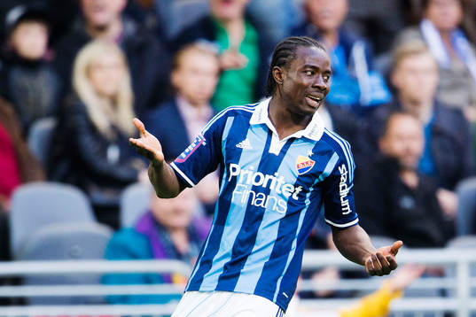 Djurgårdens Sam Johnson reagerar