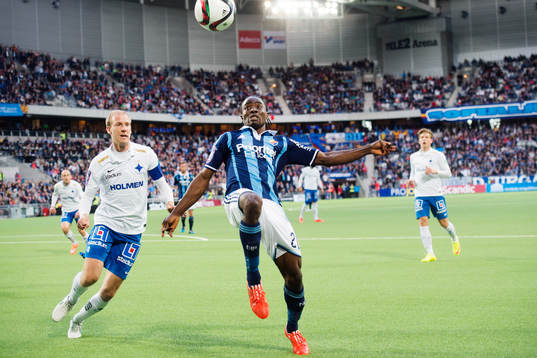 Norrköpings Andreas Johansson och Djurgårdens Sam Johnson