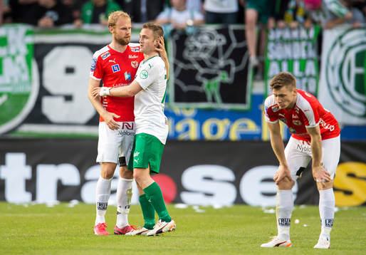Kalmars Markus Thorbjörnsson kramar om Hammarbys Mats