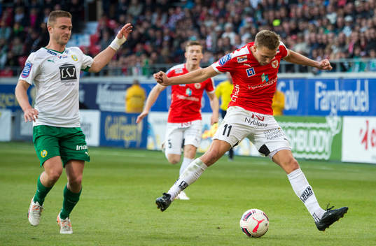 Hammarbys Mats Solheim och Kalmars Jonathan Ring