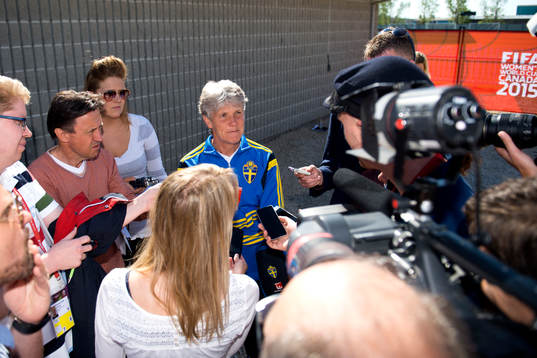 Sveriges förbundskapten Pia Sundhage