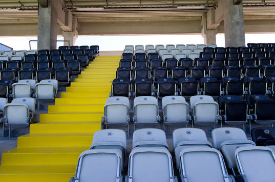 Häckens nya hemmaarena Bravida Arena fotograferad