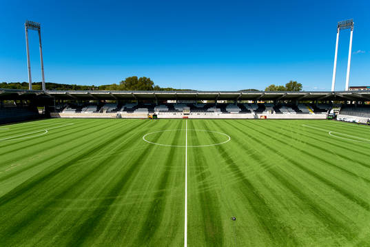 Häckens nya hemmaarena Bravida Arena fotograferad
