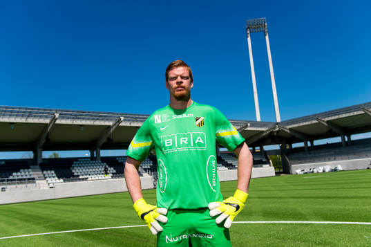 Häckens målvakt Christoffer Källqvist fotograferad på