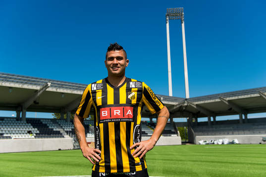 Häckens Paulinho fotograferad på  Häckens nya hemmaarena