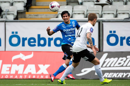 Halmstads Antonio Rojas och Örebros Daniel Björnqvist