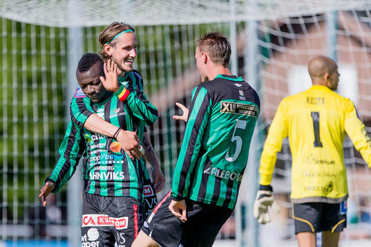 Varbergs Thomas Boakye jublar inte mot sitt gamla lag