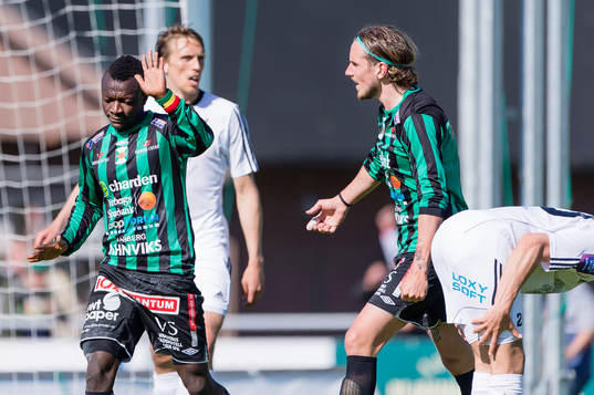 Varbergs Thomas Boakye jublar inte mot sitt gamla lag