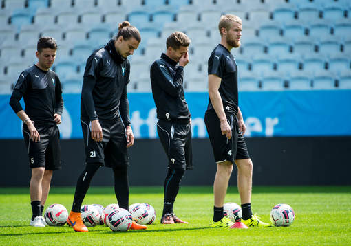 Erdal Rakip, Erik Johansson, Markus Rosenberg och Filip