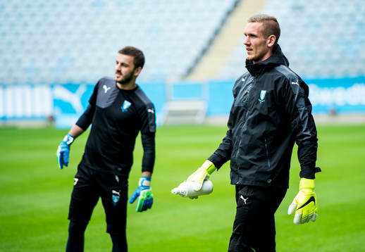 Målvakterna Robin Olsen och Zlatan Azinovic