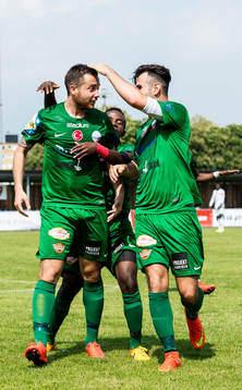Prespa Birliks Kristian Legiec, David Abaya och Adnan