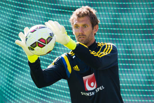 Sveriges målvakt Andreas Isaksson