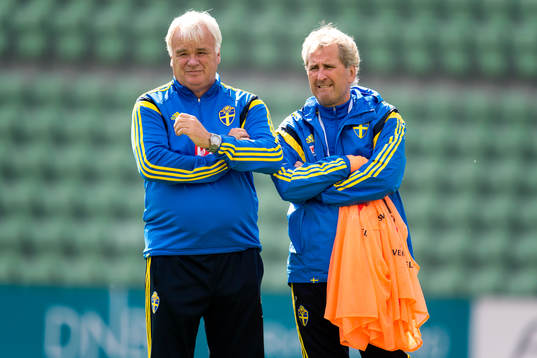 Sveriges Reine Almqvist, assisterande tränare och bevakare