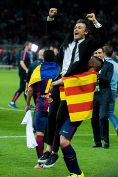 Barcelonas tränare Luis Enrique