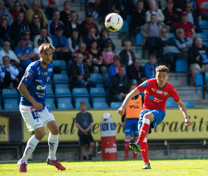 Helsingborgs Jordan Larssoni matchen i allsvenskan mellan