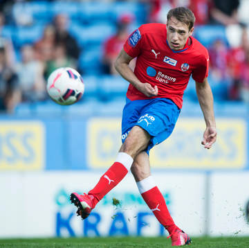 Helsingborg Frederik Helstrup Jensen i matchen i