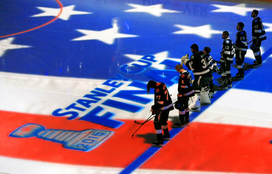 The Lightning's starters stand