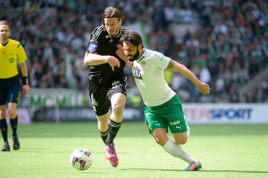 IFK Göteborgs Gustav Svensson och Hammarbys Stefan Batan