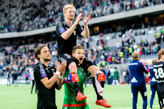 IFK Göteborgs Tom Pettersson, Thomas Mikkelsen och