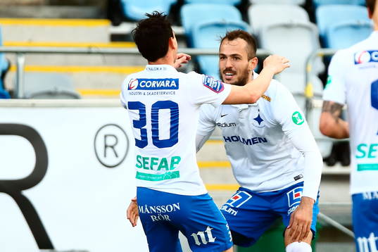 Norrköpings Emir Kujovic jublar