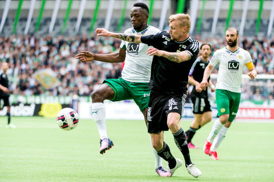 IFK Göteborgs Haitam Aleesami och Hammarbys Amadaiya